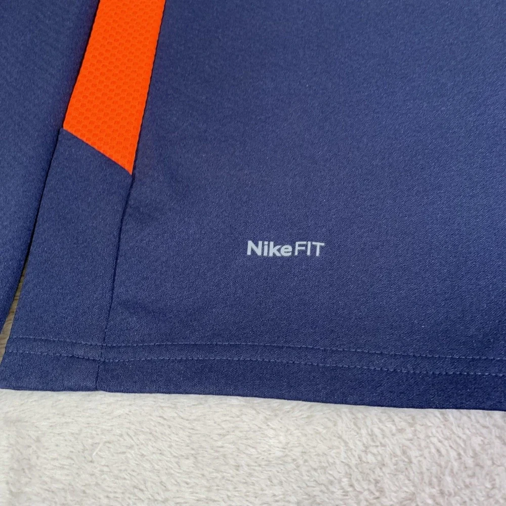 Vintage Illinois Fighting Illini Jacket Mens Small Blue NikeFIT 1/4 Zip Nike 00s